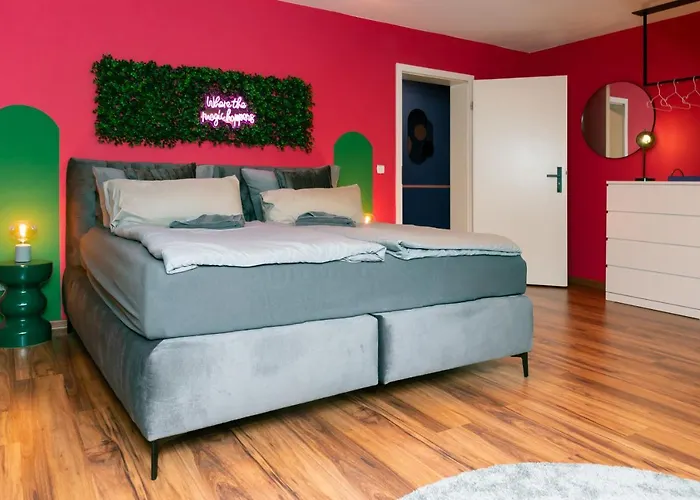 Apartment Pop Art - Balkon, Netflix, Nespresso, Zentral, Messe